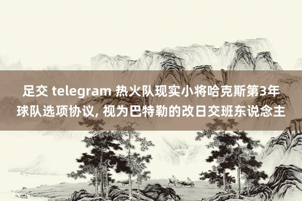 足交 telegram 热火队现实小将哈克斯第3年球队选项协议, 视为巴特勒的改日交班东说念主