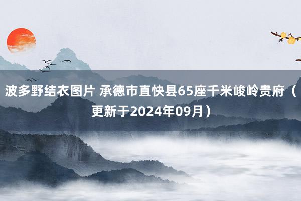 波多野结衣图片 承德市直快县65座千米峻岭贵府（更新于2024年09月）