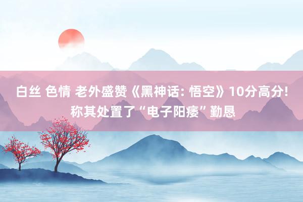 白丝 色情 老外盛赞《黑神话: 悟空》10分高分! 称其处置了“电子阳痿”勤恳