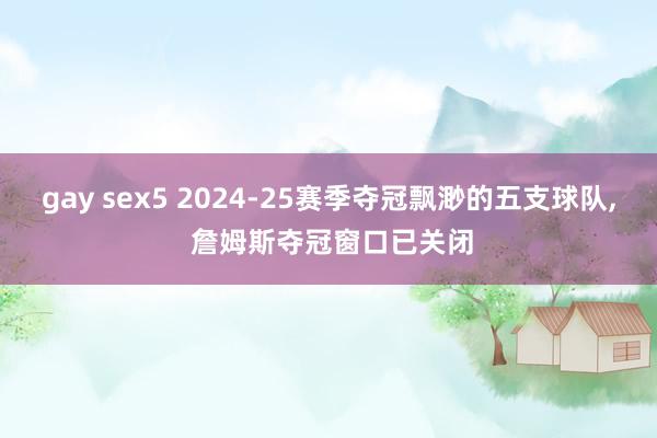 gay sex5 2024-25赛季夺冠飘渺的五支球队, 詹姆斯夺冠窗口已关闭