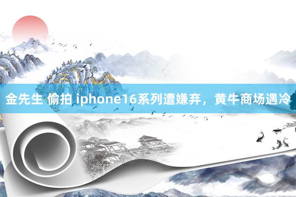 金先生 偷拍 iphone16系列遭嫌弃，黄牛商场遇冷