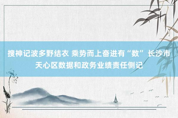 搜神记波多野结衣 乘势而上奋进有“数” 长沙市天心区数据和政务业绩责任侧记