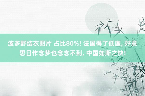 波多野结衣图片 占比80%! 法国得了低廉, 好意思日作念梦也念念不到, 中国如斯之快!