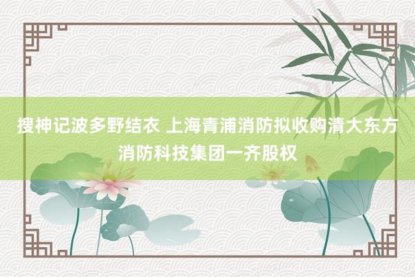 搜神记波多野结衣 上海青浦消防拟收购清大东方消防科技集团一齐股权