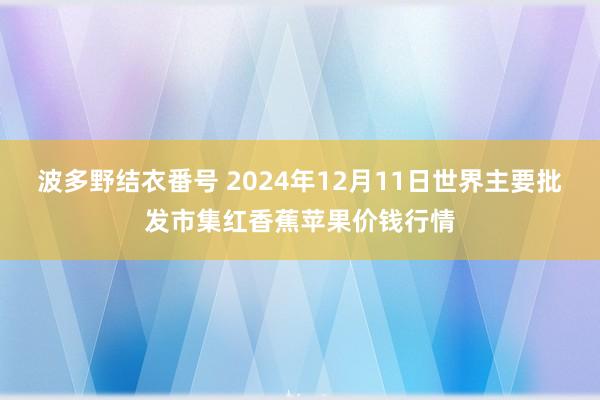 波多野结衣番号 2024年12月11日世界主要批发市集红香蕉苹果价钱行情