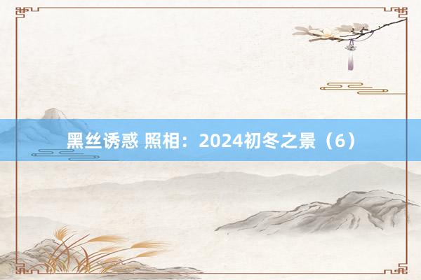 黑丝诱惑 照相：2024初冬之景（6）