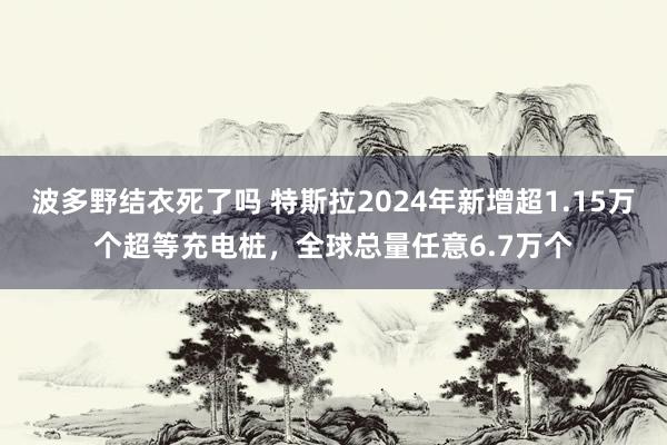 波多野结衣死了吗 特斯拉2024年新增超1.15万个超等充电桩，全球总量任意6.7万个