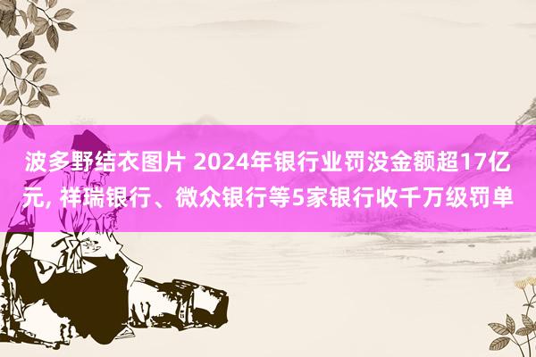 波多野结衣图片 2024年银行业罚没金额超17亿元， 祥瑞银行、微众银行等5家银行收千万级罚单